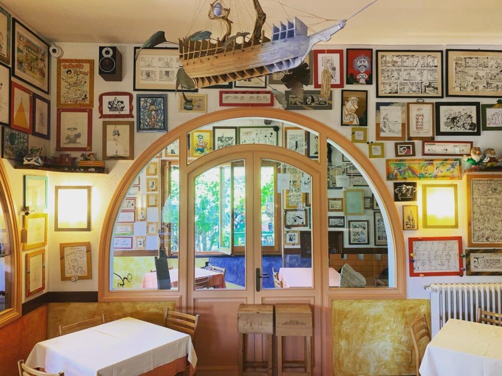 U Giancu trattoria in the hills above Rapallo, Liguria